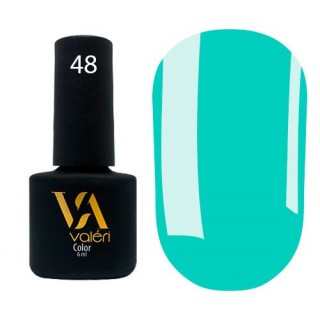 Гель-лак Vaлерi Color 048 Яскравий бірюзовий 6 мл