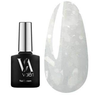 База для гель-лаку Valeri Flakes Base 76 молочний з білою стелею 12 ml