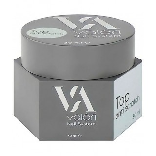 Топ анти-подряпини для гель-лаку без липкого шару Valeri Top Anti-Scratch 30 мл