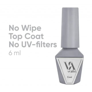 Топ для гель-лаку без липкого шару без УФ-фільтрів Valeri Top Non Wipe No UV Filter 6 мл