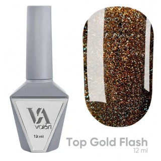 Топ для нігтів Valeri Top Gold Flash 12 мл