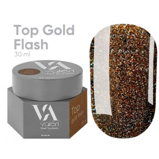 Топ для нігтів Valeri Top Gold Flash 30 мл