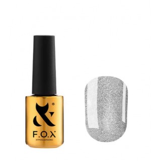 Гель-лак F. O. X Flash №006 Сріблястий, світловідбиваючий 6 мл