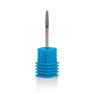 Фреза алмазна Nail Drill Конус напівсферичний кінець 855 025B 2.5 мм синя