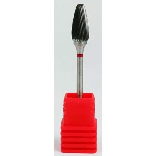 Фріза тверда Nail Drill конус напівсферний кінець 274 175 060 червона