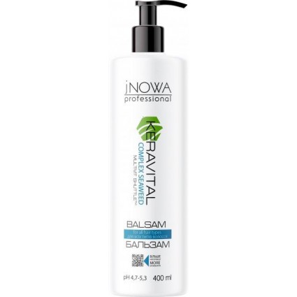 Бальзам-маска для щоденного використання jNOWA Professional KERAVITAL MOISTURIZE, 400 мл