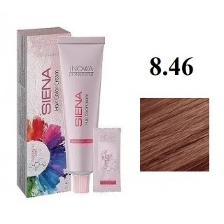 Крем-фарба для волосся jNOWA Professional Siena Chromatic Save 8/46 Рожеве дерево 90 мл