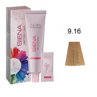 Крем-фарба для волосся jNOWA Professional Siena Chromatic Save 9/16 Попільно-фіолетовий блонд 90 мл