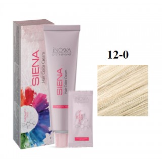 Крем-фарба для волосся jNOWA Professional Siena Chromatic Save 12/0 Екстра яскравий блонд 90 мл