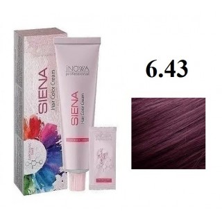 Крем-фарба для волосся jNOWA Professional Siena Chromatic Save 6/43 Червоне дерево 90 мл