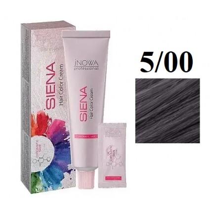 Крем-фарба для волосся jNOWA Professional Siena Chromatic Save 5/00 Натурально середньо-коричневий 90 мл