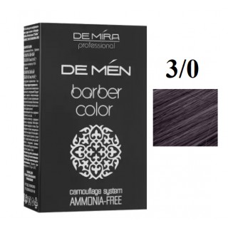 Система для камуфляжу волосся й бороди DeMira Professional DeMen Barber Color Ammonia-Free 3/0 Темний шатен