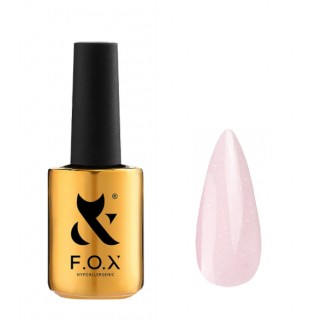 База каучукова для гель-лаку F.O.X Cover Base Shimmer 002 світло-рожевий із шимером 14 мл