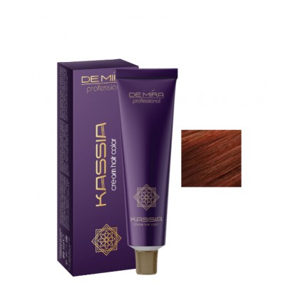 Стійка крем-фарба для волосся DeMira Professional Kassia 6/34 Темно-русявий золотисто-мідний 90 мл