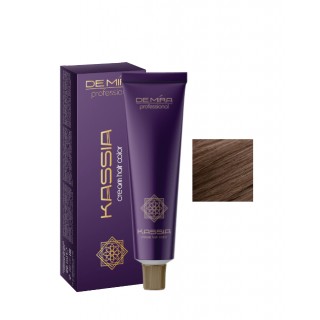 Стійка крем-краска для волосся DeMira Professional Kassia 6/37 Темно-русний 90 мл