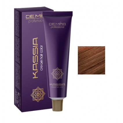 Стійка крем-фарба для волосся DeMira Professional Kassia 7/7 Русий коричневий 90 мл