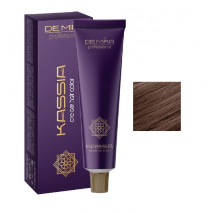 Стійка крем-фарба для волосся DeMira Professional Kassia 7/75 Русий коричнево-червоний 90 мл