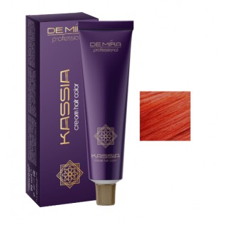 Стійка крем-фарба для волосся DeMira Professional Kassia 8/55 Світло-русявий інтенсивно-червоний 90 мл