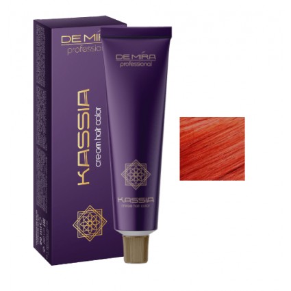 Стійка крем-фарба для волосся DeMira Professional Kassia 8/55 Світло-русявий інтенсивно-червоний 90 мл