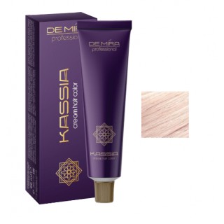 Стійка крем-фарба для волосся DeMira Professional Kassia 8/65 Світло-русявий фіолетово-червоний 90 мл