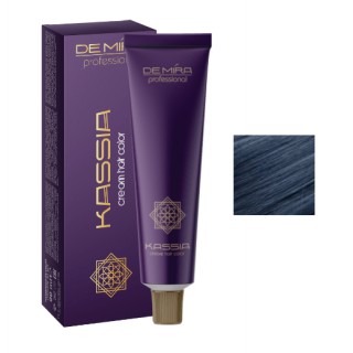 Стійка крем-фарба для волосся DeMira Professional Kassia М/1 Синій 90 мл