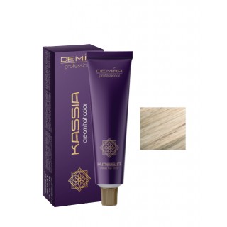 Стійка крем-фарба для волосся DeMira Professional Kassia 10/76 Коричнево-фіолетовий блонд 90 мл