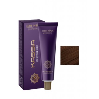 Стійка крем-фарба для волосся DeMira Professional Kassia 5/75 Світлий коричнево-червоний шатен 90 мл