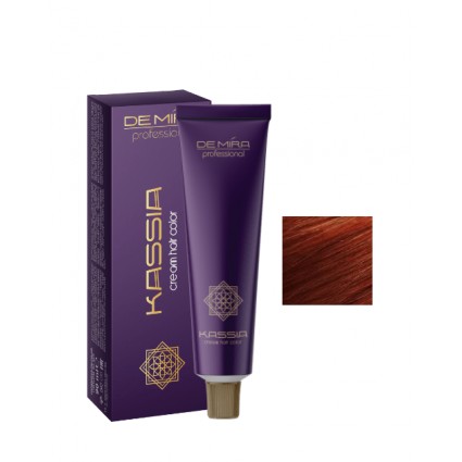 Стійка крем-фарба для волосся DeMira Professional Kassia 6/54 Темно-русявий червоно-мідний 90 мл Стійка крем-фарба для волосся DeMira Professional Kassia 6/54 Темно-русявий червоно-мідний 90 мл
