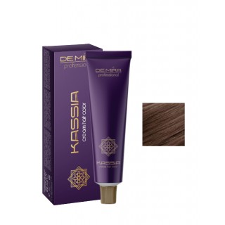 Стійка крем-фарба для волосся DeMira Professional Kassia 6/7 Темно-русявий коричневий 90 мл