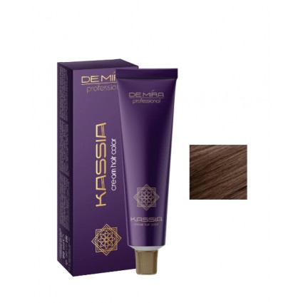 Стійка крем-фарба для волосся DeMira Professional Kassia 6/75 Темно-русявий коричнево-червоний 90 мл