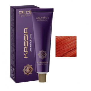 Стійка крем-фарба для волосся DeMira Professional Kassia 7/55 Русий інтенсивно-мідний 90 мл