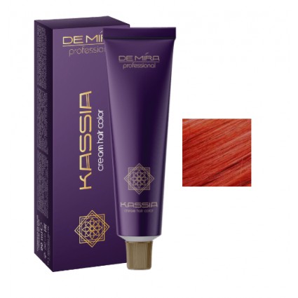 Стійка крем-фарба для волосся DeMira Professional Kassia 7/55 Русий інтенсивно-мідний 90 мл