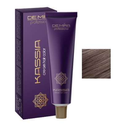 Стійка крем-фарба для волосся DeMira Professional Kassia 7/71 Русий коричнево-попелястий 90 мл