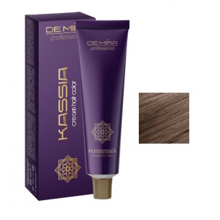 Стійка крем-фарба для волосся DeMira Professional Kassia 8/71 Світло-русявий коричнево-попелястий 90 мл