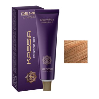 Стійка крем-фарба для волосся DeMira Professional Kassia 8/75 Світло-русявий коричнево-червоний 90 мл