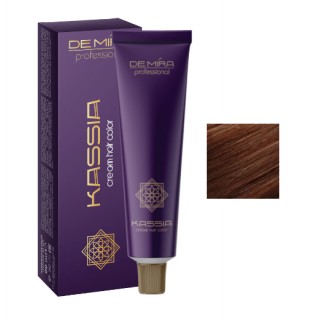 Стійка крем-фарба для волосся DeMira Professional Kassia 5/34 Світлий золотисто-мідний шатен 90 мл
