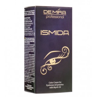 Крем-краска для брови і ресниць з маслом DeMira Professional Ismida 2.1 Темно-коричнева 30 мл