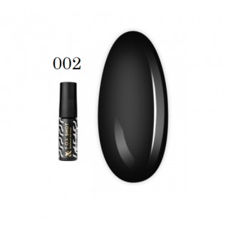 Гель-лак F.O.X. Shot Spectrum Gel Vinyl 002 чорний 5 мл