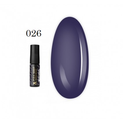 Гель-лак F.O.X. Shot Spectrum Gel Vinyl 026 фіолетовий 5 мл